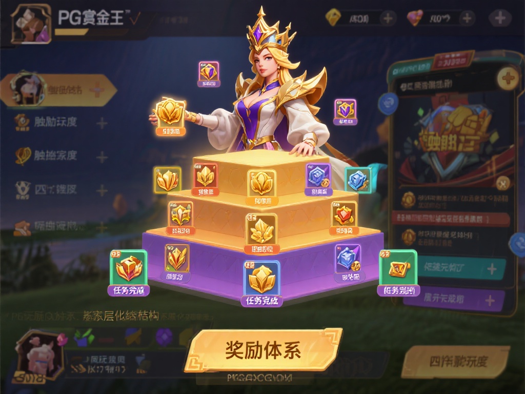 《全面解读PG赏金女王触碰攻略及奖励机制》 PG赏金女王的奖励体系采用了分层化结构,即不同玩家